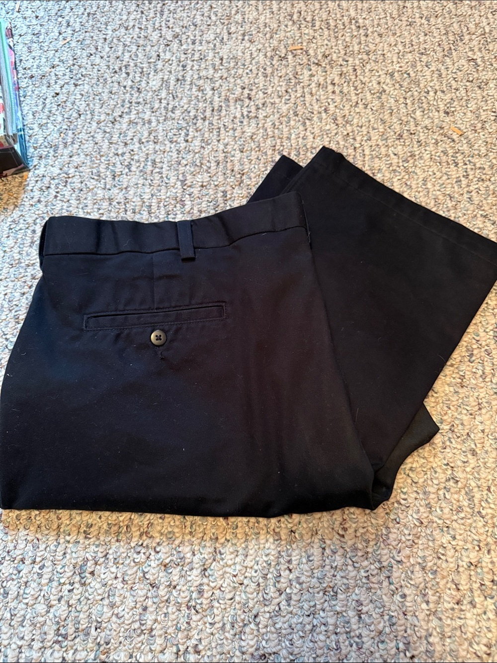 Cabela's Men's Black Khakis- Straight Leg
